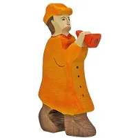 Holztiger Houten figuur - Herder met fluit - Voor kinderen vanaf 3 jaar - Europese productie
