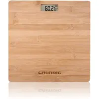 Grundig Personenweegschaal - Digitale Weegschaal - Tot 180KG - Bamboe