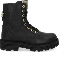Red-Rag leren veterboots zwart Meisjes Leer Effen - maat 34