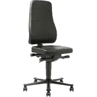 BIMOS Werkstoel All-in-One 9643, bekleed met kunstleder, zwart