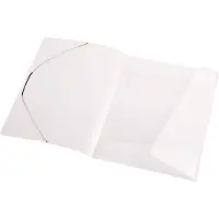 Eichner elastomap, A4, 3 flappen, 10 stuks, transparant