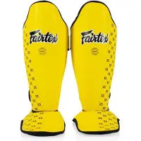 Fairtex SP5 Competition Scheenbeschermers – Maat S – Geel – Kickboksen, Muay Thai & MMA