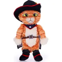 Shrek Gelaarsde Kat (Puss in Boots) Pluche Knuffel 30 cm - Cat Plush Toy - Speelgoed Knuffels voor Kinderen - Bekend van de Film