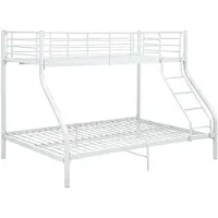 vidaXL Stapelbedframe metaal wit 140x200 cm/90x200 cm