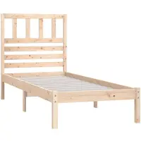 vidaXL Bedframe massief grenenhout 90x190 cm