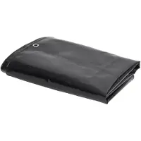 vidaXL Afdekzeil, 650 g/m², 1,5 x 6 meter, zwart