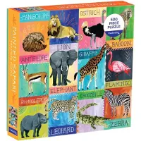 Sonstige Verlage 500 Piece Family Puzzle: Painted Safari