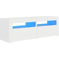 vidaXL Tv-meubel met LED-verlichting 120x35x40 cm wit