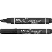 Carton Pica Classic 520/40 Permanent Marker ronde punt zwart (10 Stuks)