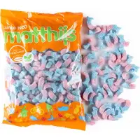 Matthijs - Zure Bubblegum Dolfijntjes - 1 Kilo - Veggie - Zuur - Snoep