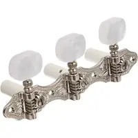 Schaller HNI 1 Baseplate 3+3 Nickel Stemmechanieken voor gitaar