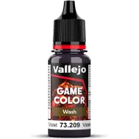 Vallejo Hobbyverf Acrylverf - 73209 Game Color Wash - Violet - Acryl - Verf flesje - 18 ml