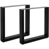 MD Interior Black set van 2 U-poten voor eettafel 76x10x70cm