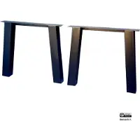 MD Interior Black set van 2 N-poten voor eettafel 80x10x70cm