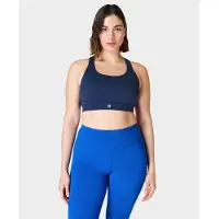 Sweaty Betty Sport BH Women Power Medium Support Sports Navy Blue-L