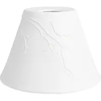 Clayre & Eef Hanglampenkap Ø 15x10 cm Wit Porselein Vogels op Takken