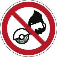 Allesveilig.nl Verboden met de hand te slijpen pictogram