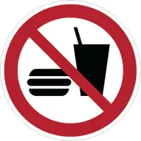 Allesveilig.nl Eten en drinken verboden pictogram