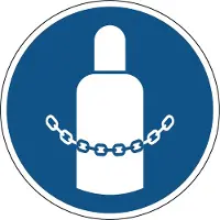 Allesveilig.nl Gasflessen opslag gebodspictogram