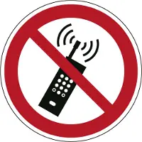 Allesveilig.nl Draagbare telefoon verboden pictogram