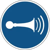Allesveilig.nl Geluidssignaal geven gebodspictogram
