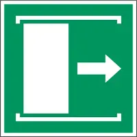 Allesveilig.nl Deur naar rechts schuiven om te openen pictogram