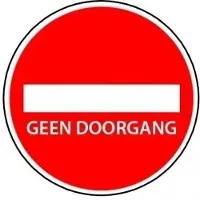 Allesveilig.nl Vloersticker geen doorgang
