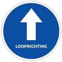 Allesveilig.nl Vloersticker looprichting tekst