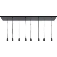 Highlight Plafondplaat 8 lichts L 130 x B 35 cm met snoer en fittingen