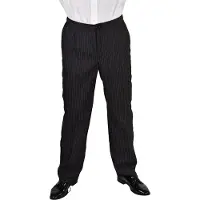 Coppens Broek krijtstreep zwart | Maat L