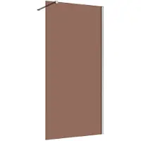 Guido Gusto Inloopdouche 70x200 8mm Nano glas RVS serie Silvio bronsglas