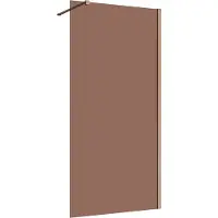 Guido Gusto Inloopdouche 120x200 8mm Nano glas Copper serie Silvio bronsglas