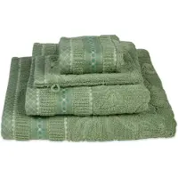Pip studio Badlaken Jasmin Jacquard Green (70 x 140 cm)