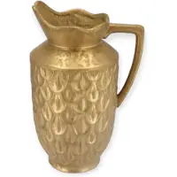 DK Design Daan Kromhout - Vaas - Kan - Inga Boa - Keramiek - Goud - 23x20x38cm