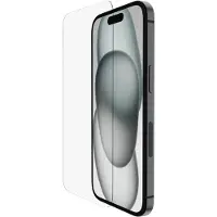 Belkin ScreenForce TemperedGlass antimicrobiële screenprotector - Geschikt voor iPhone 16, iPhone 15 & iPhone 14 Pro