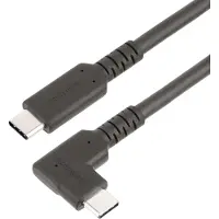 StarTech.com Robuuste 50 cm USB-C Kabel met Rechte Hoek, USB 3.2 Gen 2 (10 Gbps), USB-C naar C Gegevensoverdracht Kabel - Alt Mode