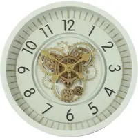 Countryfield Wandklok Celestial metaal Ø46CM wit