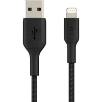Belkin Braided USB-A-naar-Lightning 3 Meter Zwart