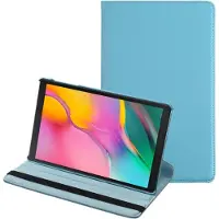 Rico Vitello Hoesje geschikt voor Samsung Galaxy Tab S6 10.5 inch (2019) (SM- T860/SM-T865-SM-T867) Book Case Tablet hoes/ 360° Draaibare Book case Kleur Lichtblauw