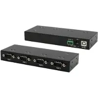 EXSYS EX-13074HM USB 2.0 naar 4 x seriële RS-232 poorten metalen behuizing FTDI chipset