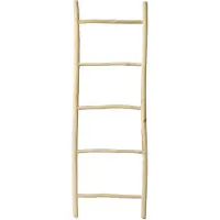 Bazar Bizar Ladderrek Tulum | hout naturel 60x165 cm handdoekenhouders | NADUVI