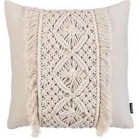 Beliani KALAM - Sierkussen set van 2 - Beige - 45 x 45 cm - Katoen