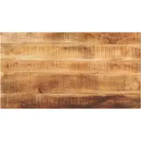 vidaXL Tafelblad rechthoekig 110x70x2,5 cm massief ruw mangohout