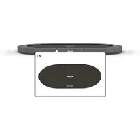 Berg Trampoline springmat ovaal 350x250 cm