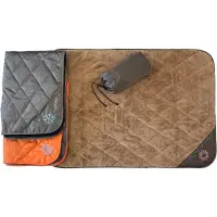 Thermoswitch Samos travel blanket - L/XL - Brown - 2 zijdig bruikbaar - verkoelende en warme zijde - thermo reflecterende deken.