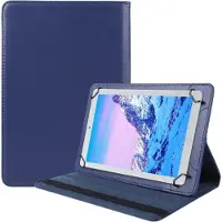 Rico Vitello Universele Tablet hoesje 8.0 inch/ Book Case Tablet hoes/ 360° Draaibare Book case geschikt voor Tablets en ipad Kleur Donkerblauw