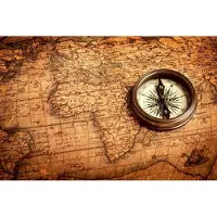 Dimex Fotobehang - Compass 375x250cm - Vliesbehang