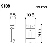 Gotoh S-108 OEM Stalen Brugzadels voor Tremolo (Set van 6)