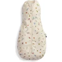 ErgoPouch Cocoon inbaker slaapzak - 0,2 Tog - 2-in1 slaapzak - Combi Slaapzak Baby + Inbakerslaapzak - Slaapzakken- Zomerslaapzak - Slaapzak 80 cm - Bloom