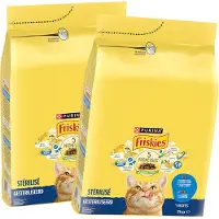 Friskies droogvoer voor katten - zalm, tonijn & groenten - kattenbrokken voor gesteriliseerde katten - twee zakken - 2 x 3000g
